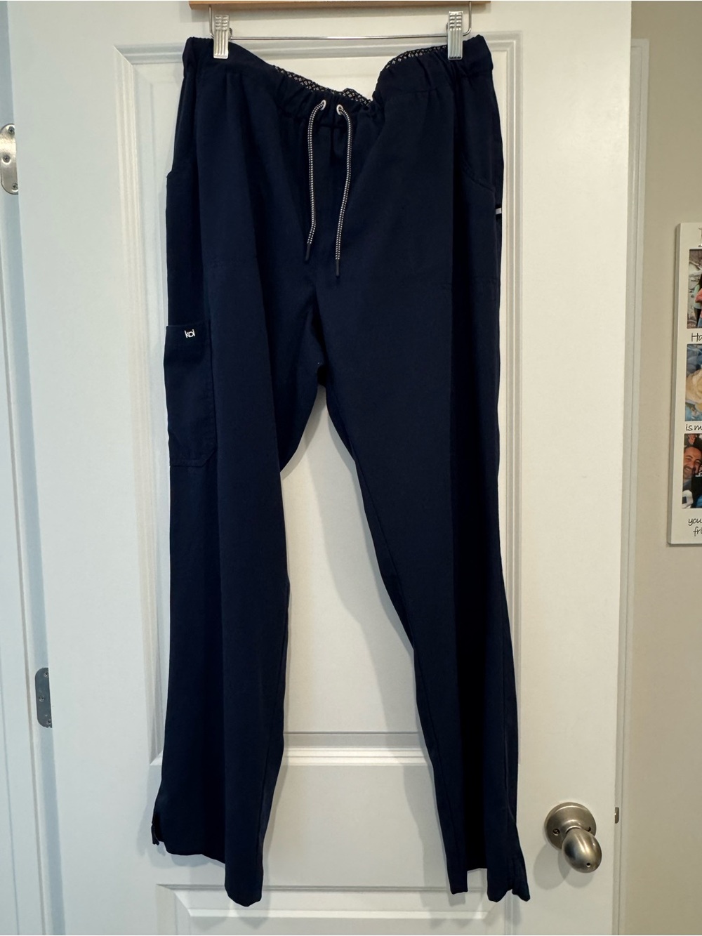 koi Navy Drawstring Scrub Pants